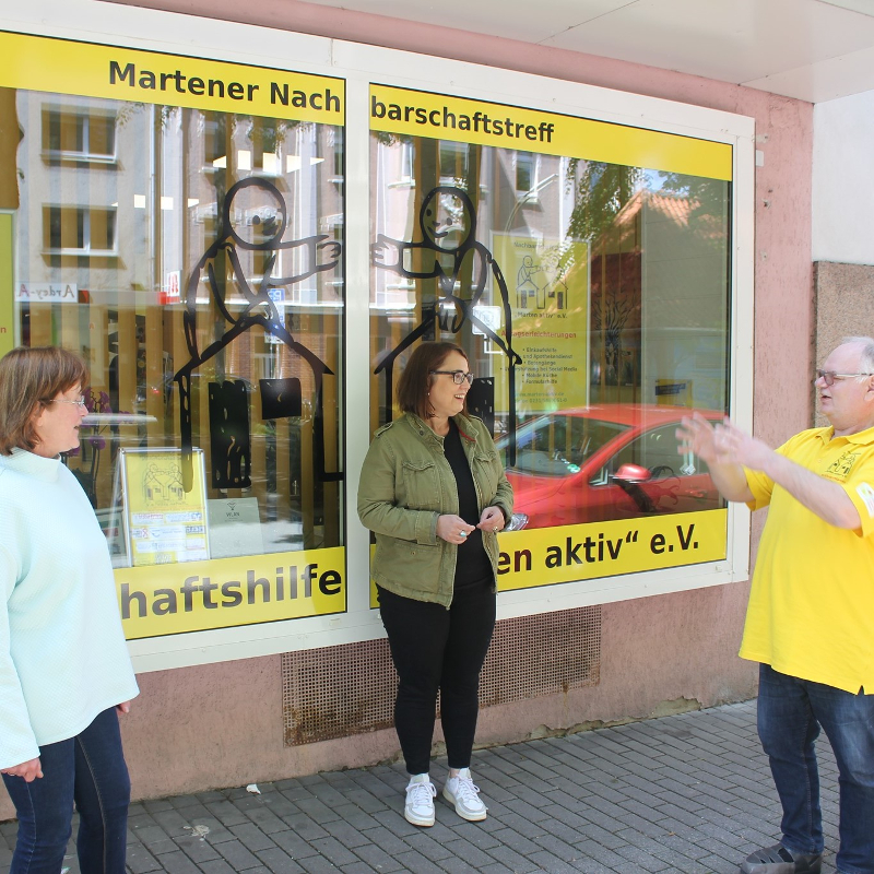 Nachbarschaftshilfe Marten aktiv Nachbarschaftstreff Marten In der Meile Axel Wolff Anja Butschkau Angelika Welzel