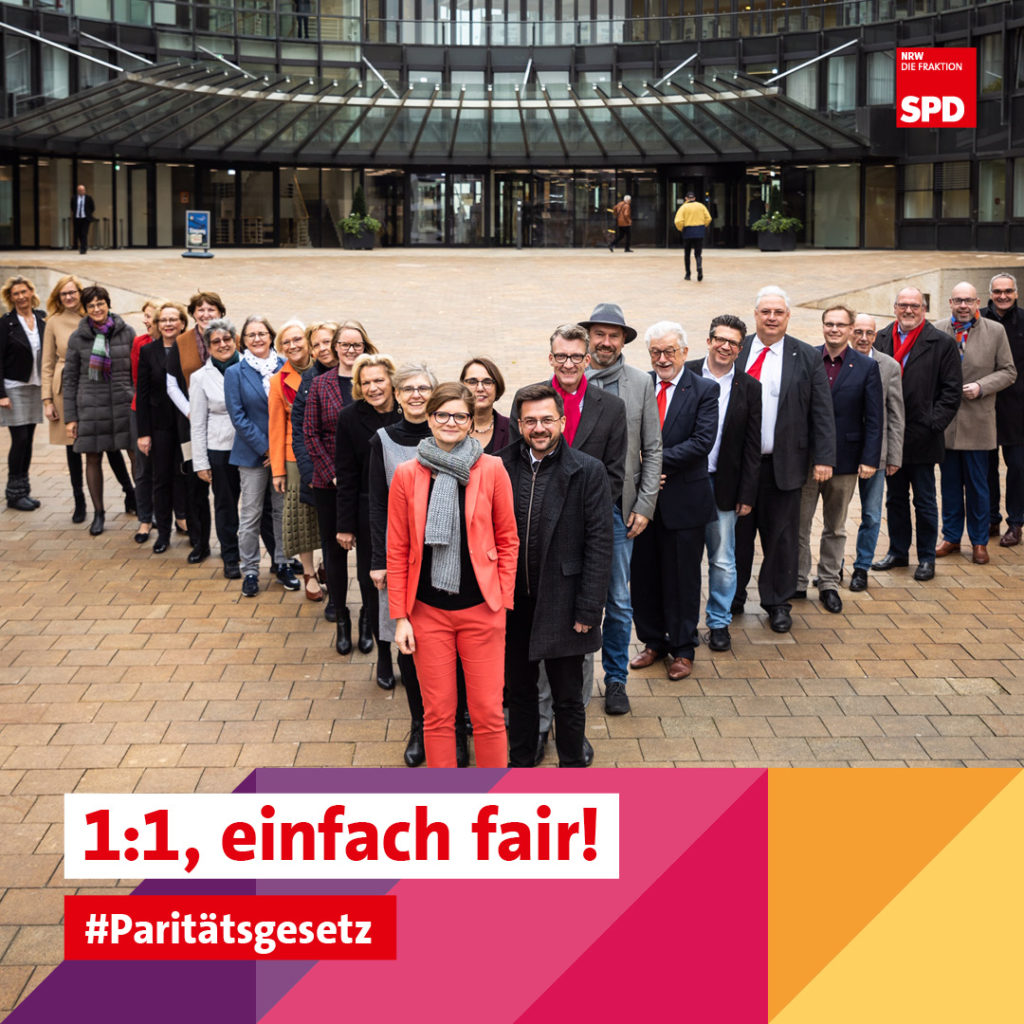 SPD Fraktion NRW für Paritätsgesetz