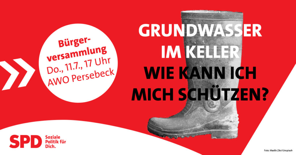 Verantaltung Grundwasser im Keller Dortmund Hombruch Anja Butschkau SPD