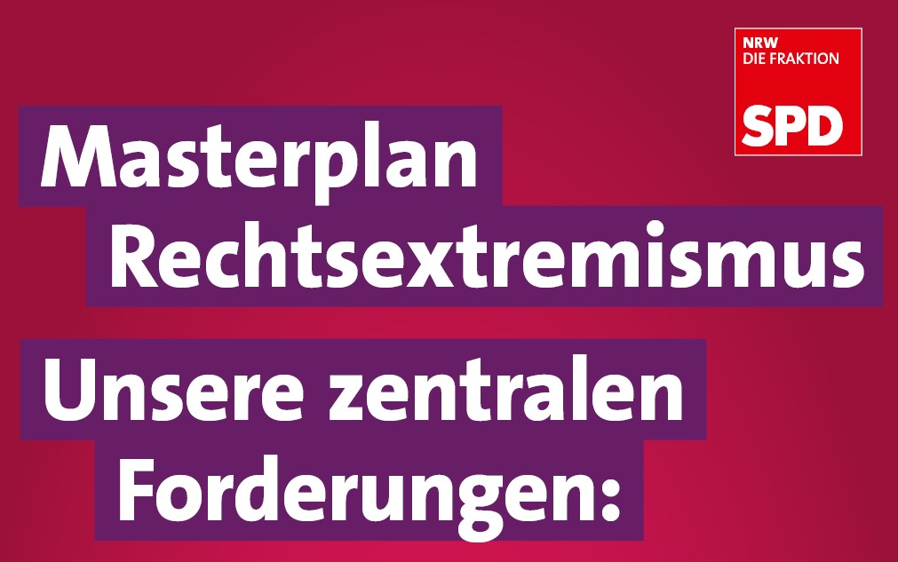 Masterplan Rechtsextremismus SPD Fraktion NRW